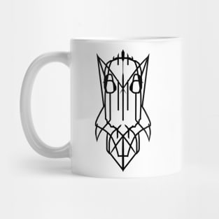 Symmetric Black - Digital Hand Drawn Print by ObKrux Mug